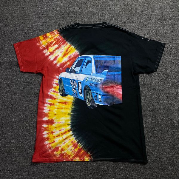 logan ts jack boys heels racing tee racing printed tie-dyed short sleeve, Red