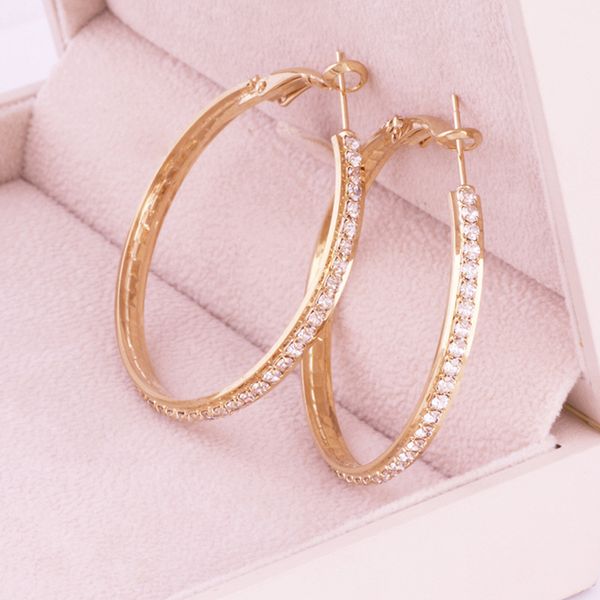 hip hop ring earrings gold round crystal valentine's day gift party big circle bride women earrings trendy copper hjuey, Golden;silver
hip hop ring earrings gold round crystal valentine's day gift party big circle bride women earrings trendy copper hjuey, Golden;silver