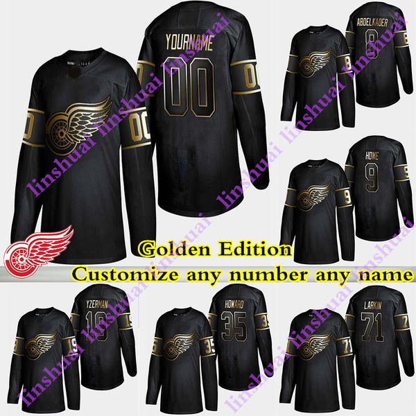 golden edition detroit red wings jersey 19 steve yzerman 13 pavel datsyuk 9 gordie howe customize any number any name hockey jerseys, Black;red
golden edition detroit red wings jersey 19 steve yzerman 13 pavel datsyuk 9 gordie howe customize any number any name hockey jerseys, Black;red