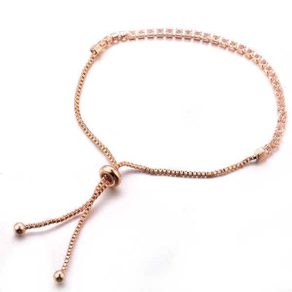 fashion adjustable chain link bracelet bangle women round cubic zirconia crystal rose gold color bracelets wedding jewelry gift, Black
fashion adjustable chain link bracelet bangle women round cubic zirconia crystal rose gold color bracelets wedding jewelry gift, Black