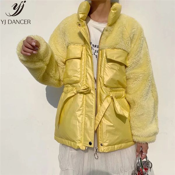 2019 new fashion thick warm autumn winter jacket women korean casual stitching overcoat loose lamb cashmere female coat zzz117, Black
2019 new fashion thick warm autumn winter jacket women korean casual stitching overcoat loose lamb cashmere female coat zzz117, Black
