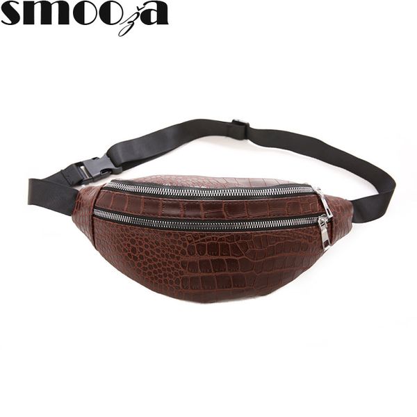 smooza women fashion fanny packs pu leather crocodile shoulder bag chest bags simple trend casual belt bags
smooza women fashion fanny packs pu leather crocodile shoulder bag chest bags simple trend casual belt bags