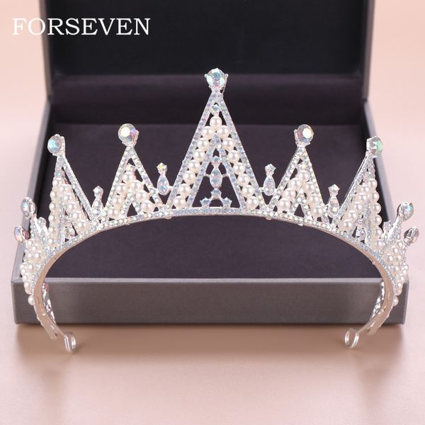 pearl queen crown bride headwear pearl rhinestone wedding crown hair accessories princess crown headband pangeant headpiece, Golden;white
pearl queen crown bride headwear pearl rhinestone wedding crown hair accessories princess crown headband pangeant headpiece, Golden;white