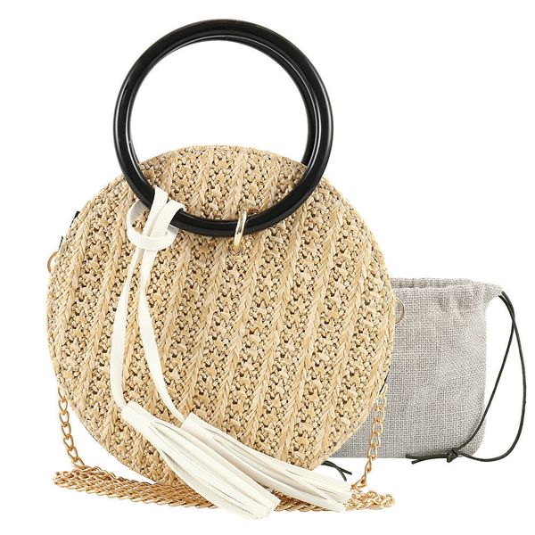 2018 round straw bags women summer rattan bag handmade woven beach cross body bag circle bohemia handbag composite
2018 round straw bags women summer rattan bag handmade woven beach cross body bag circle bohemia handbag composite