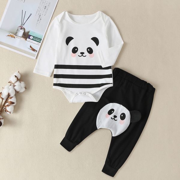 infant baby boys girls long sleeve cartoon romper bodysuit +pants outfits sets vetement enfant fille toddler clothes w1106, White
infant baby boys girls long sleeve cartoon romper bodysuit +pants outfits sets vetement enfant fille toddler clothes w1106, White