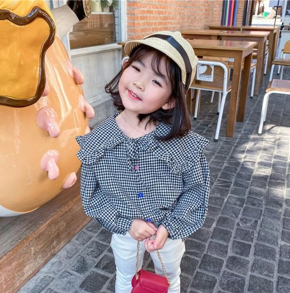 2020 new girls plaid shirt spring cotton fashion girls blouse 1-6 years hm777, White;black
2020 new girls plaid shirt spring cotton fashion girls blouse 1-6 years hm777, White;black