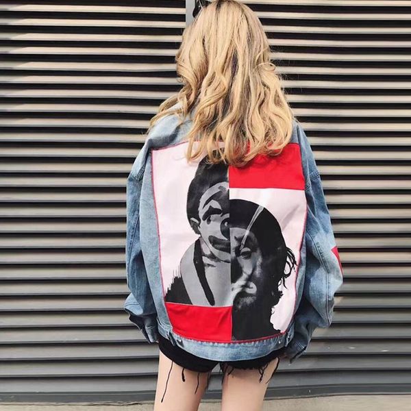 jeans jacket women harajuku fashion denim jackets long sleeve korean oversize autumn letter loose casual outwear coat plus size, Black;brown
jeans jacket women harajuku fashion denim jackets long sleeve korean oversize autumn letter loose casual outwear coat plus size, Black;brown