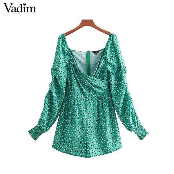 vadim women v neck floral jumpsuits pleated long sleeve rompers vintage female casual chic playsuits pants ka540, Black;white
vadim women v neck floral jumpsuits pleated long sleeve rompers vintage female casual chic playsuits pants ka540, Black;white