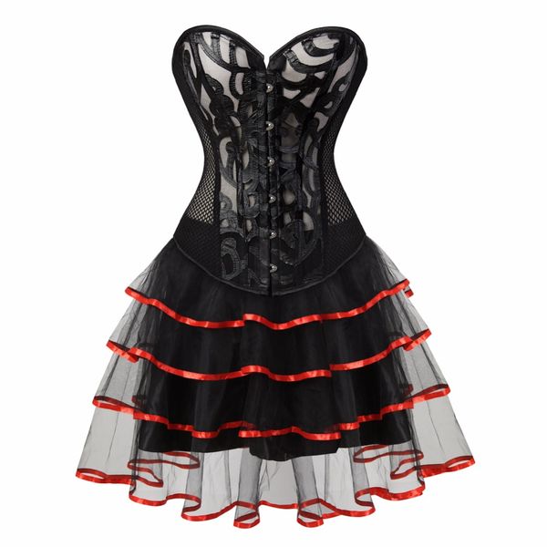 corset skirt tutu halloween costumes corsets and bustiers hollow lace lingerie corset dresses for women party plus size, Black;white
corset skirt tutu halloween costumes corsets and bustiers hollow lace lingerie corset dresses for women party plus size, Black;white