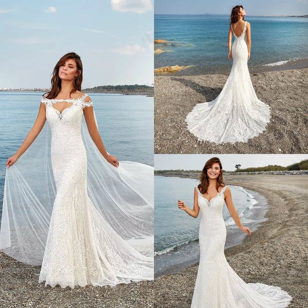 eddy k 2020 mermaid wedding dresses with wrap lace appliqued backless robes de mariée v neck bride gowns custom made beach wedding dress, White
eddy k 2020 mermaid wedding dresses with wrap lace appliqued backless robes de mariée v neck bride gowns custom made beach wedding dress, White