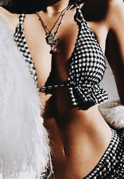 2020 black and white plaid summer 2020 swimsuit swimsuit bikini black and white plaid bikini summer, White;black
2020 black and white plaid summer 2020 swimsuit swimsuit bikini black and white plaid bikini summer, White;black