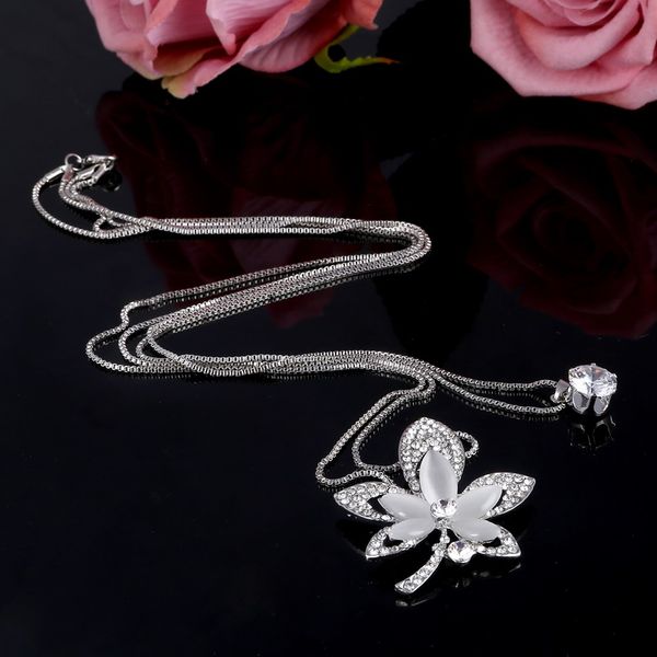 Women Opal Long Necklace Statement Silver Plated Necklaces & Pendants Natural Cat's Eye Stone Crystal Necklace For Women Jewelry
Women Opal Long Necklace Statement Silver Plated Necklaces & Pendants Natural Cat's Eye Stone Crystal Necklace For Women Jewelry