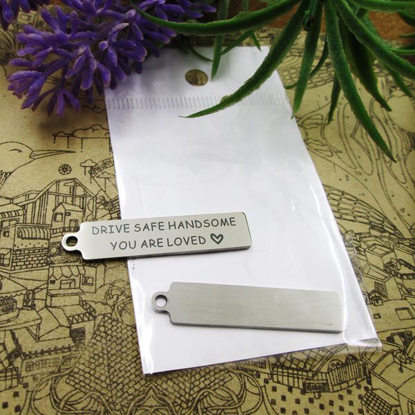 40pcs--"drive safe handsome you are loved"stainless steel charms more style for choosing diy charms pendants for necklace, Bronze;silver
40pcs--"drive safe handsome you are loved"stainless steel charms more style for choosing diy charms pendants for necklace, Bronze;silver