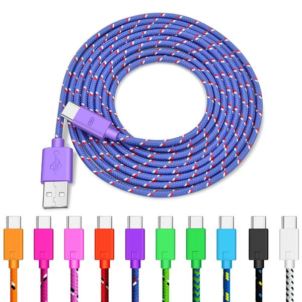 3m 10ft nylon braided u b type c cable data ync charging micro u b cable for android cellphone without package
3m 10ft nylon braided u b type c cable data ync charging micro u b cable for android cellphone without package