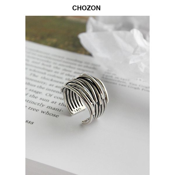 korean s925 silver ring retro multi-layer line wrapping women fashion jewelry opening silver ring, Golden;silver
korean s925 silver ring retro multi-layer line wrapping women fashion jewelry opening silver ring, Golden;silver