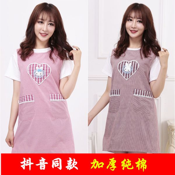 scarf apron thickened cotton lovely apron korean fashion kitchen waistcoat women's cooking work clothes
scarf apron thickened cotton lovely apron korean fashion kitchen waistcoat women's cooking work clothes