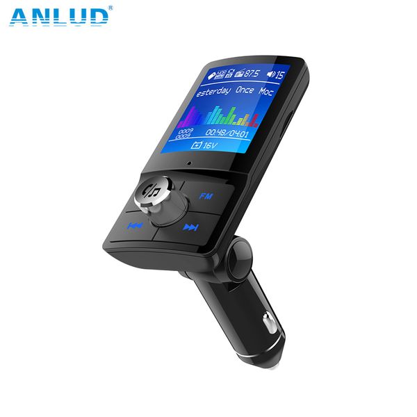 anlud color monitor fm transmitter bluetooth car kit quick charge dual usb car charger mp3 player radio aux modulator
anlud color monitor fm transmitter bluetooth car kit quick charge dual usb car charger mp3 player radio aux modulator