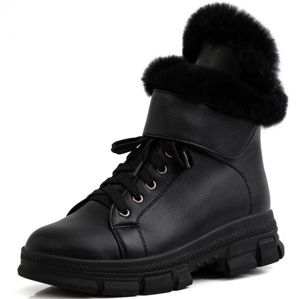 sarairis new ladies warm fur boots women casual platform boots fashion winter ankle snow shoes woman, Black
sarairis new ladies warm fur boots women casual platform boots fashion winter ankle snow shoes woman, Black