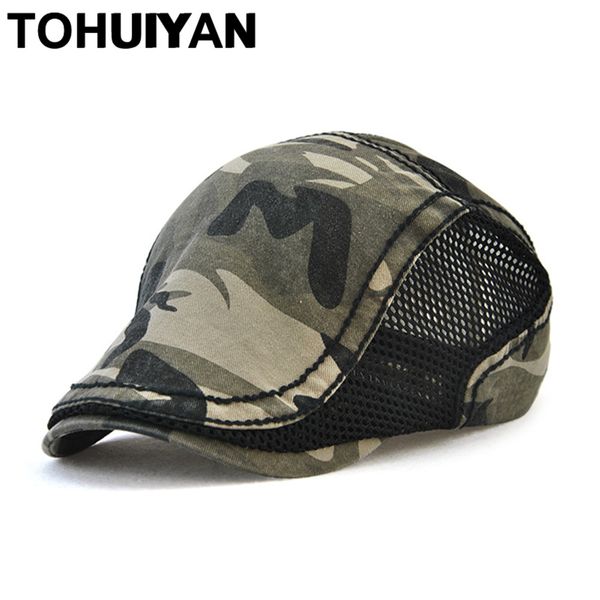 tohuiyan camouflage cotton newsboy cap summer breathable mesh boina flat cap men casual peaked caps womens retro camo beret hats, Blue;gray
tohuiyan camouflage cotton newsboy cap summer breathable mesh boina flat cap men casual peaked caps womens retro camo beret hats, Blue;gray