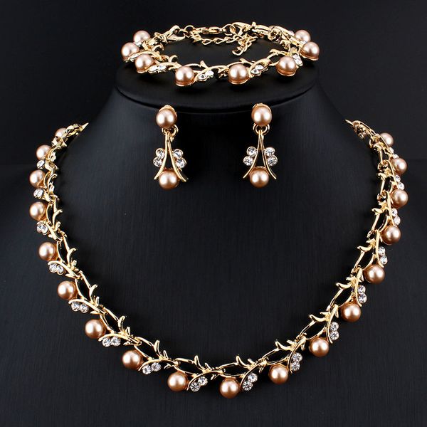 imitation pearl wedding necklace earring sets bridal jewelry sets for women elegant party gift fashion costume, Black
imitation pearl wedding necklace earring sets bridal jewelry sets for women elegant party gift fashion costume, Black