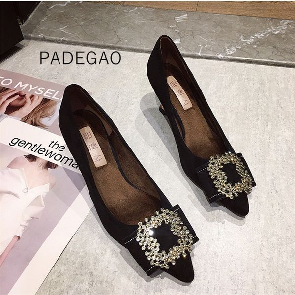 womens shoes 2019 high heels warm elegant korean casul crystal party fashion kitten heels, Black
womens shoes 2019 high heels warm elegant korean casul crystal party fashion kitten heels, Black
