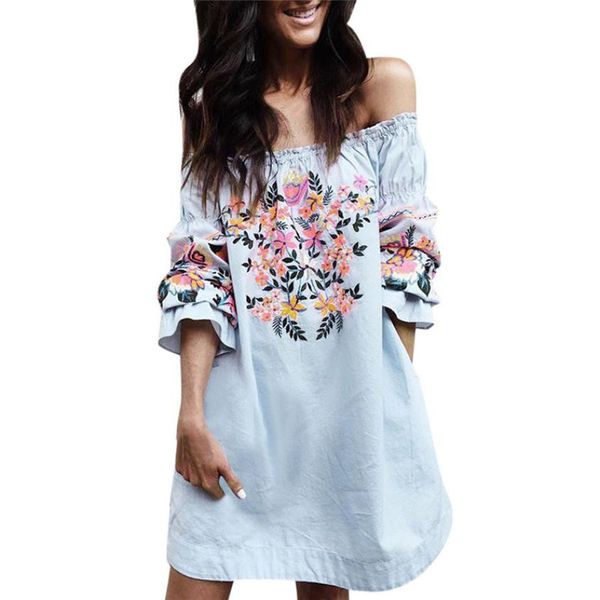 Sping Ladies Casual Dress Women Long Sleeve Floral Printed Dresses Girls Women's Off Shoulder Mini Party Dress Vestidos #YL5
Sping Ladies Casual Dress Women Long Sleeve Floral Printed Dresses Girls Women's Off Shoulder Mini Party Dress Vestidos #YL5