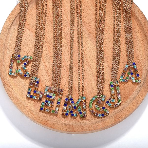fashion charm letter necklace 26 alphabet pendant necklaces gold chain jewelry rhinestones initial letter couple name necklace, Silver
fashion charm letter necklace 26 alphabet pendant necklaces gold chain jewelry rhinestones initial letter couple name necklace, Silver