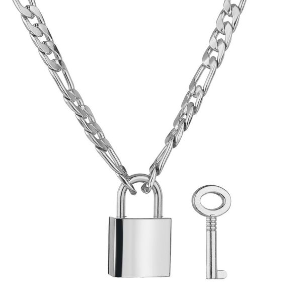 diezi men hip hop exaggeration silver color metal lock pendant long chain choker necklaces for women party jewelry 2020 gifts
diezi men hip hop exaggeration silver color metal lock pendant long chain choker necklaces for women party jewelry 2020 gifts