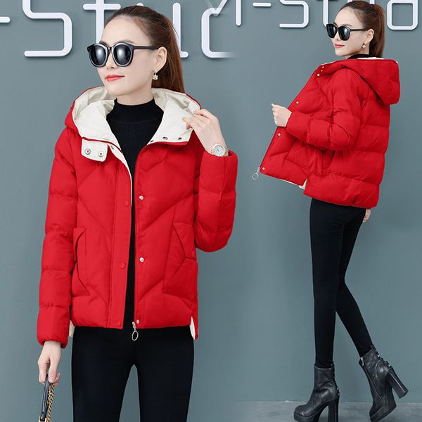 women's winter coat new fashion cotton jacket women's hooded slim joker was thin cotton clothing temperament pockets, Black
women's winter coat new fashion cotton jacket women's hooded slim joker was thin cotton clothing temperament pockets, Black