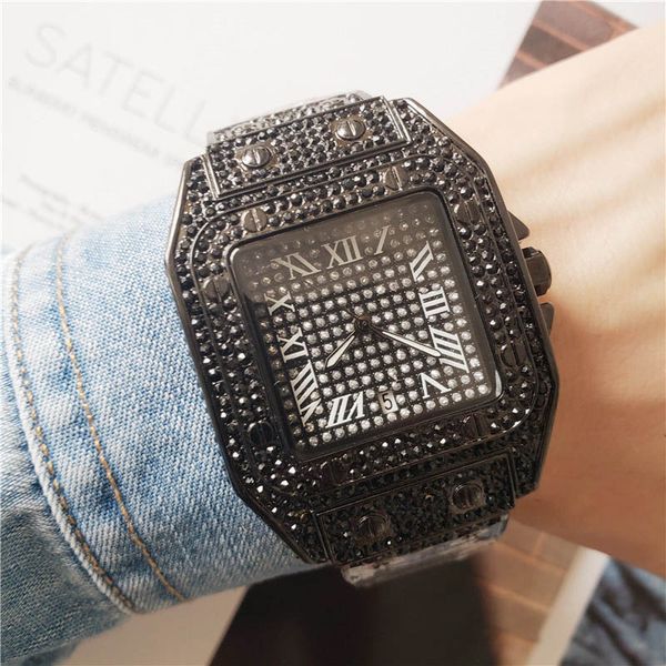 men movement diamond wristwatches with square men women designer watches brand couples full iced out watch for roman number hour mark gift, Slivery;brown
men movement diamond wristwatches with square men women designer watches brand couples full iced out watch for roman number hour mark gift, Slivery;brown