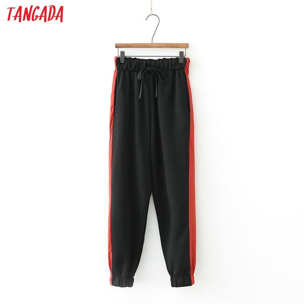 tangada women black harem pants side stripe elastic waist lady casual ankle length trousers mujer xd533, Black;white
tangada women black harem pants side stripe elastic waist lady casual ankle length trousers mujer xd533, Black;white