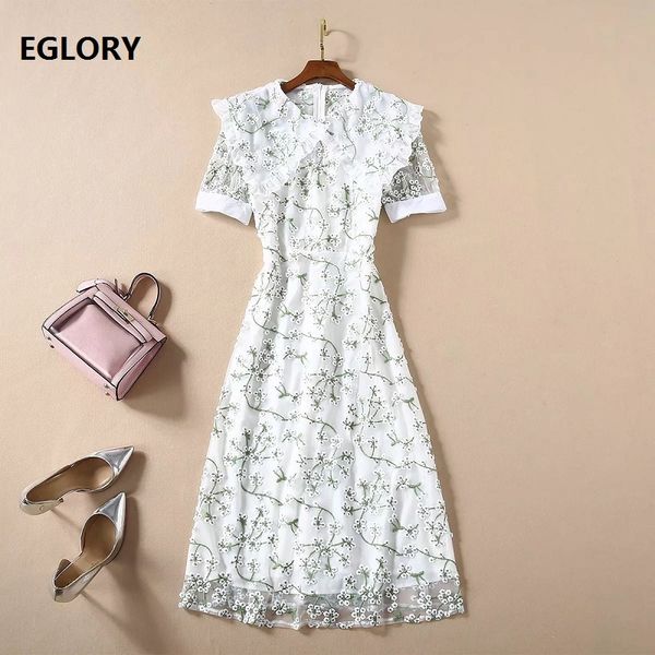 white dress 2020 summer party women allover exquisite embroidery green color block short sleeve midi sheath dress, Black;gray
white dress 2020 summer party women allover exquisite embroidery green color block short sleeve midi sheath dress, Black;gray