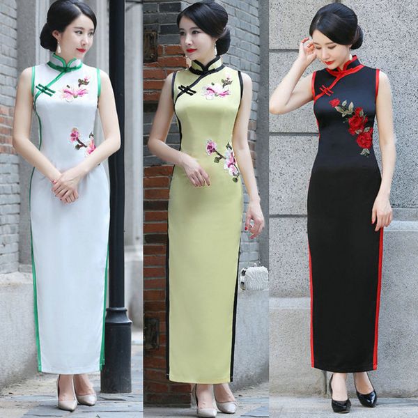 plus size 4xl embroidery elegant stage show high split silm qipao chinese traditional women dress vintage lady cheongsam, Red
plus size 4xl embroidery elegant stage show high split silm qipao chinese traditional women dress vintage lady cheongsam, Red