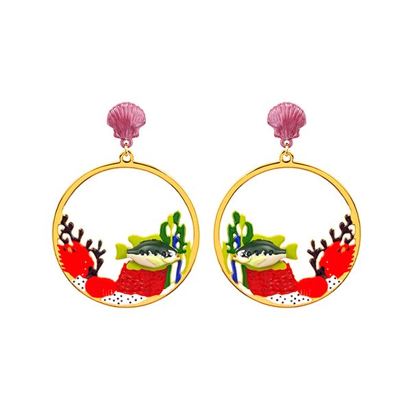 juicy grape retro underwater world coral fish earrings pendant earrings personality fashion jewelry, Golden;silver
juicy grape retro underwater world coral fish earrings pendant earrings personality fashion jewelry, Golden;silver