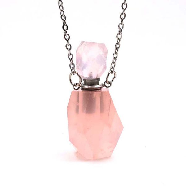 5 pcs geometric shape rose quartz link chain neclace perfume bottle pendant lemon crystal fashion jewelry, Silver
5 pcs geometric shape rose quartz link chain neclace perfume bottle pendant lemon crystal fashion jewelry, Silver