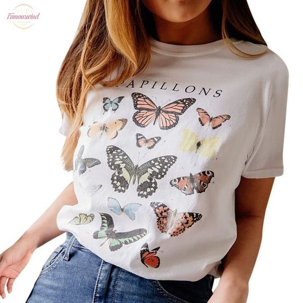 ladies short sleeved butterfly letter t shirt vest 2020 girl round neck short sleeved printed vest t shirt ropa verano, White
ladies short sleeved butterfly letter t shirt vest 2020 girl round neck short sleeved printed vest t shirt ropa verano, White