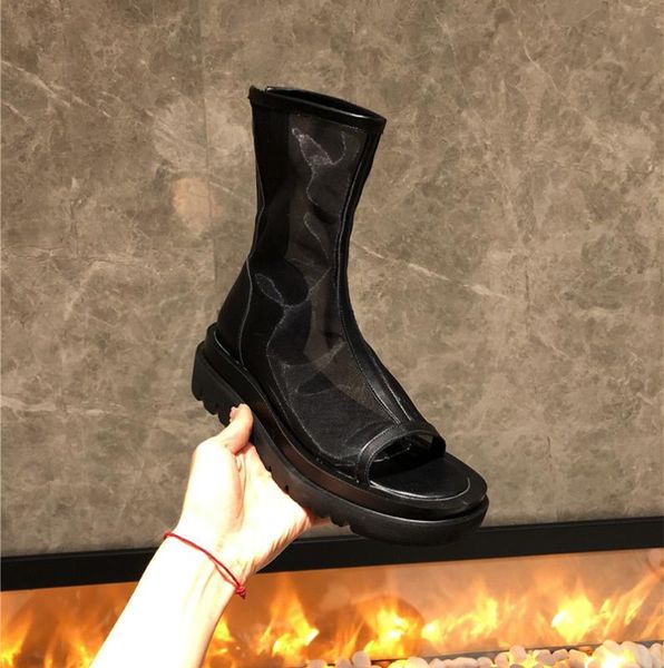 summer ankle boots fashion genuine leather platform wedge shoes breathable mesh peep toe women sandal shoes lady, Black
summer ankle boots fashion genuine leather platform wedge shoes breathable mesh peep toe women sandal shoes lady, Black