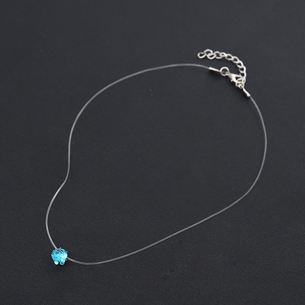 fashion reduced invisible transparent fish line zircon necklace women clavicle chain pendant necklace for women accessories, Silver
fashion reduced invisible transparent fish line zircon necklace women clavicle chain pendant necklace for women accessories, Silver