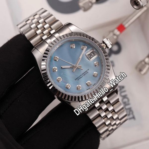 new 36mm m126334-0020 126334 lce blue shell diamond dial automatic mens watch stainless steel bracelet womens watches hello_watch, Slivery;brown
new 36mm m126334-0020 126334 lce blue shell diamond dial automatic mens watch stainless steel bracelet womens watches hello_watch, Slivery;brown