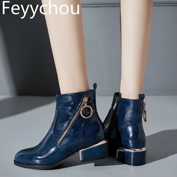 women boots autumn winter shoes high heel zip pointed toe ankle 2018 new fashion patent-leather black blue wine red
women boots autumn winter shoes high heel zip pointed toe ankle 2018 new fashion patent-leather black blue wine red