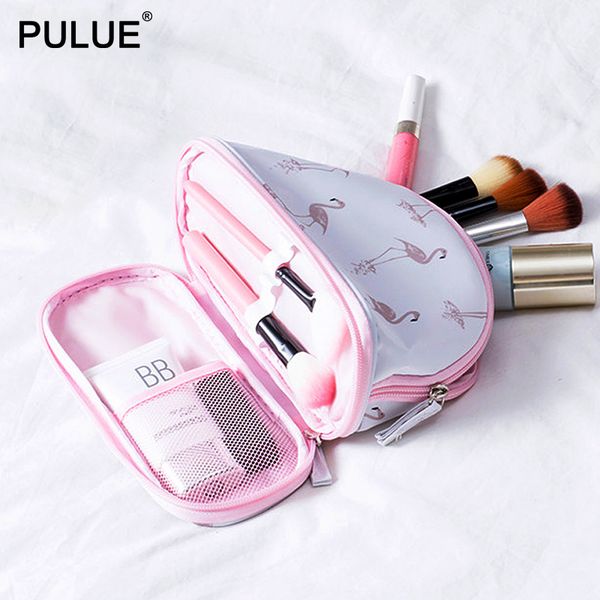 new design two-tier makeup bag female fashion flamingo cactus double zipper cosmetic bag women waterproof toiletries storage
new design two-tier makeup bag female fashion flamingo cactus double zipper cosmetic bag women waterproof toiletries storage