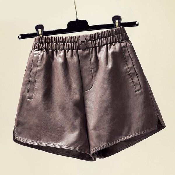 2020 spring autumn shorts women elastic high waist pu leather shorts female loose wide leg casual plus size r124, White;black
2020 spring autumn shorts women elastic high waist pu leather shorts female loose wide leg casual plus size r124, White;black