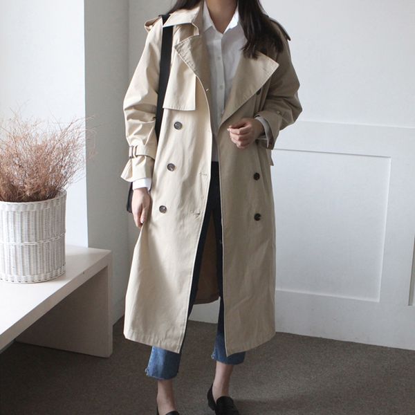 2020 spring autumn windbreaker with belt women clothes plus size long khaki trench coat casaco feminino harajuku abrigo mujer, Tan;black
2020 spring autumn windbreaker with belt women clothes plus size long khaki trench coat casaco feminino harajuku abrigo mujer, Tan;black