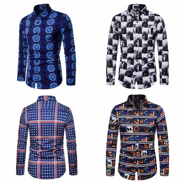 men's design 3d printing shirt long sleeved turn down collar casual shirt slim fit social male new fashion dress shirt clothing, White;black
men's design 3d printing shirt long sleeved turn down collar casual shirt slim fit social male new fashion dress shirt clothing, White;black