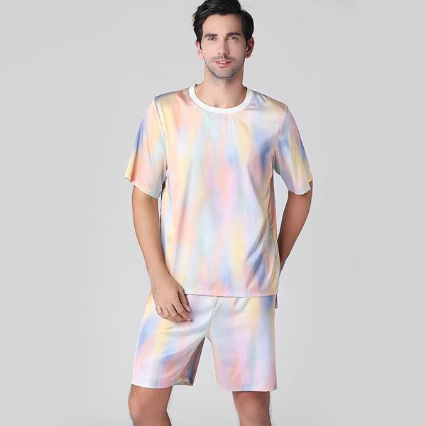 2020 pajamas men's spring and summer new short-sleeved silk men's thin loose l tracksuit set homewear home suit sleepwear, Black;brown
2020 pajamas men's spring and summer new short-sleeved silk men's thin loose l tracksuit set homewear home suit sleepwear, Black;brown