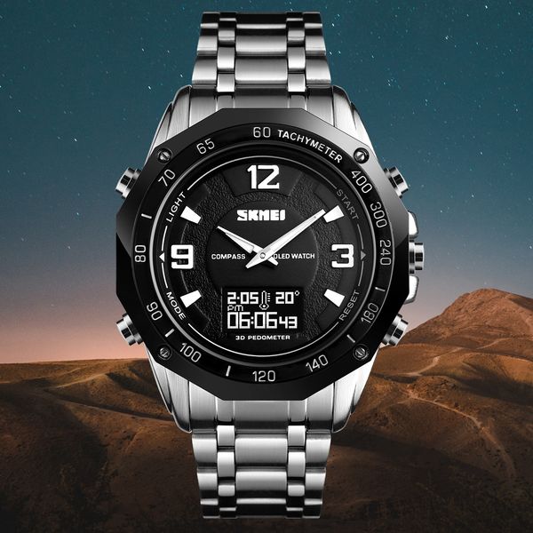 skmei mens digital watches military compass sport watches countdown waterproof alarm calorie calculation men quartz wristwatches, Slivery;brown
skmei mens digital watches military compass sport watches countdown waterproof alarm calorie calculation men quartz wristwatches, Slivery;brown