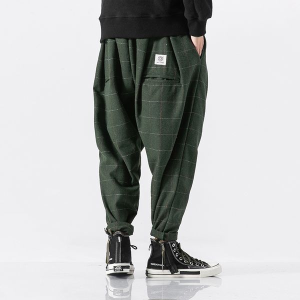 men winter thick warm woolen casual plaid harem pant male loose fashion trousers streetwear hip hop pant plus size m-5xl, Black
men winter thick warm woolen casual plaid harem pant male loose fashion trousers streetwear hip hop pant plus size m-5xl, Black