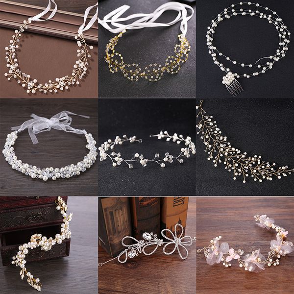 hair bands pearl wedding hair ornament rhinestone flower women bridal head decoration handmade crystal jewelry, Golden;white
hair bands pearl wedding hair ornament rhinestone flower women bridal head decoration handmade crystal jewelry, Golden;white