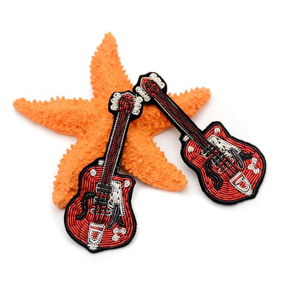 gugutree india silk embroidery guitar patch animal cartoon patches badges applique patches for clothing sk-23, Black
gugutree india silk embroidery guitar patch animal cartoon patches badges applique patches for clothing sk-23, Black
