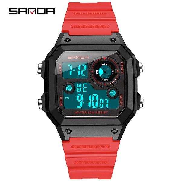 sanda 418 men sports watches fashion chronos countdown mens waterproof led digital watch man military clock relogio masculino, Slivery;brown
sanda 418 men sports watches fashion chronos countdown mens waterproof led digital watch man military clock relogio masculino, Slivery;brown